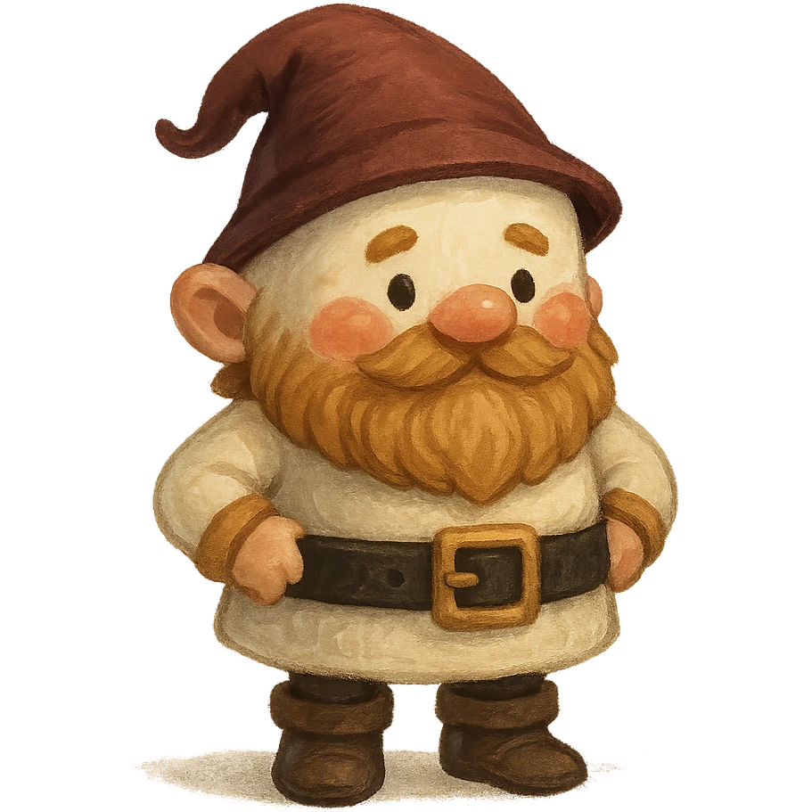 adorable marshmallow dwarf with rosy cheeks, fantasy vibe, small boots and belt emoji