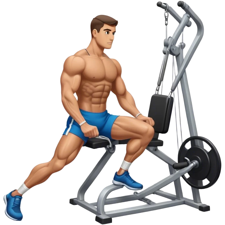 man cable-machine-leg-exercise emoji