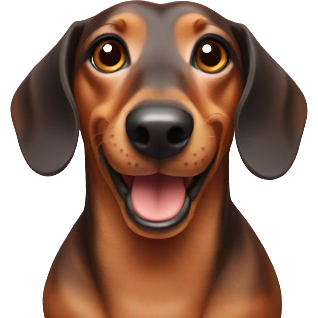Dachshund with energy can emoji