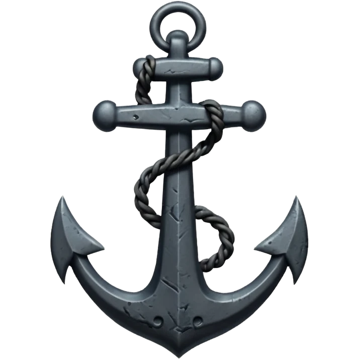 black anchor emoji