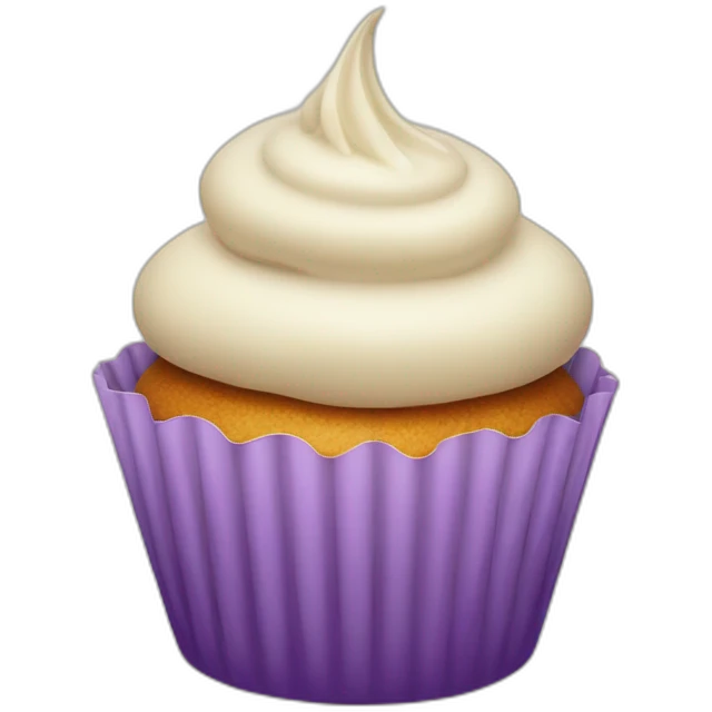 Cupcake qui rigole emoji