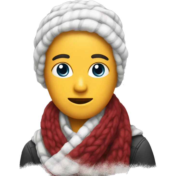 A withe scarf  emoji