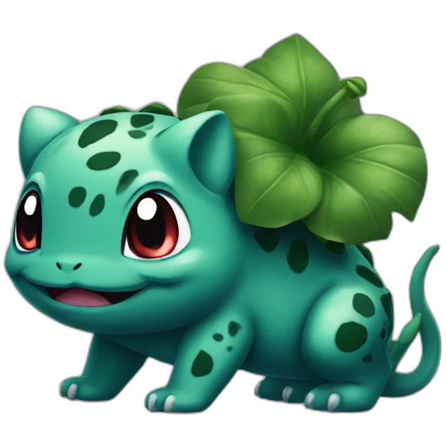 black bulbasaur emoji