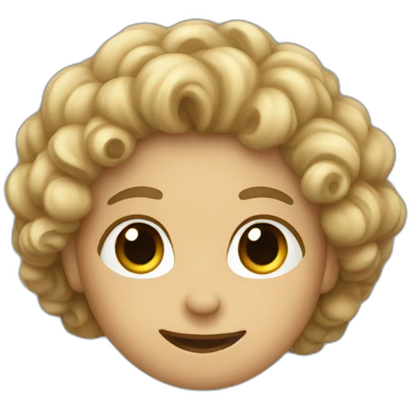 pointing, finger,forward, curly hair emoji