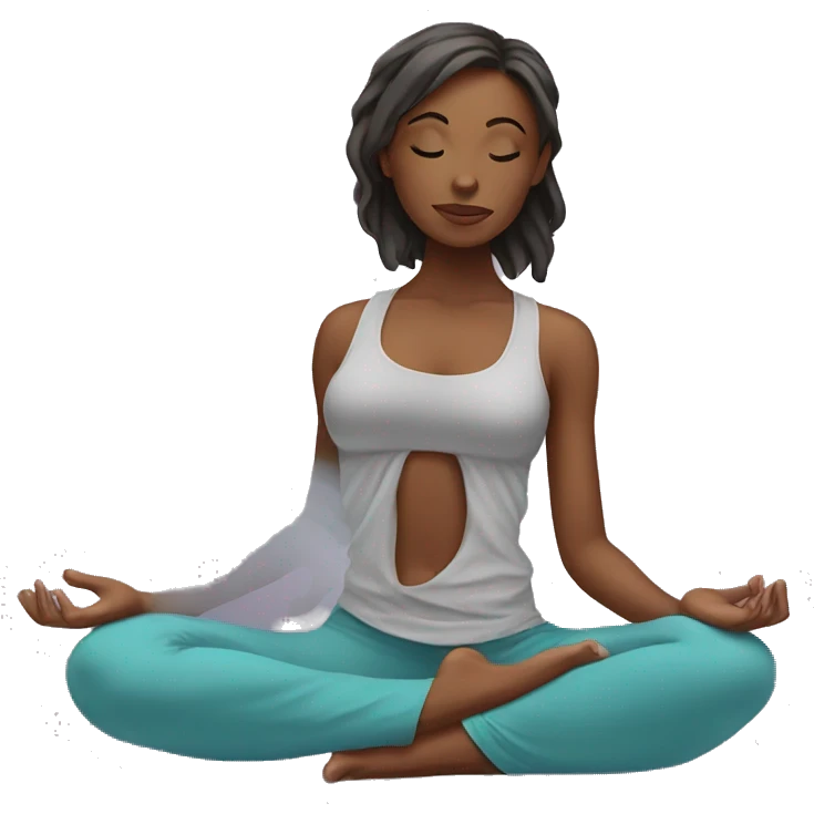 Yoga girl  emoji