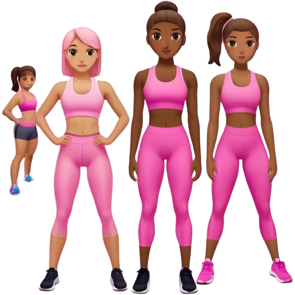 Pink gym club  emoji