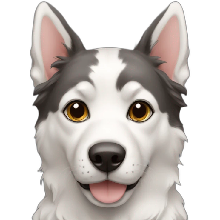 Chat sur chien emoji