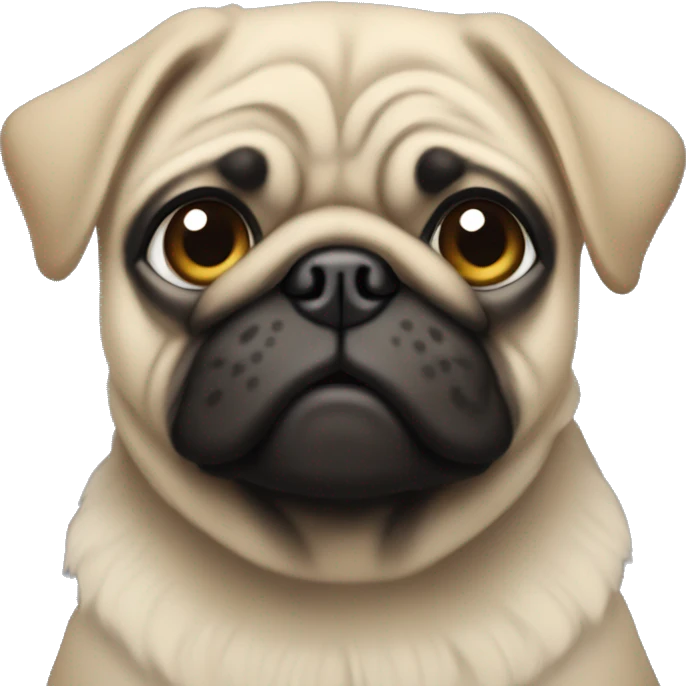 pug in ugg emoji