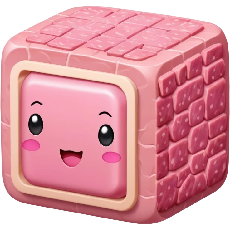 kawaii style SPAM MEAT art landscape  emoji