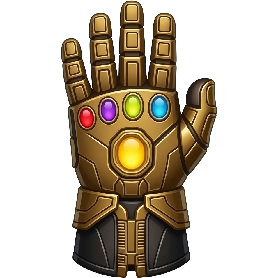 Infinity gaunglet from marvel emoji