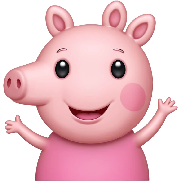 Peppa Pig de Frente  emoji