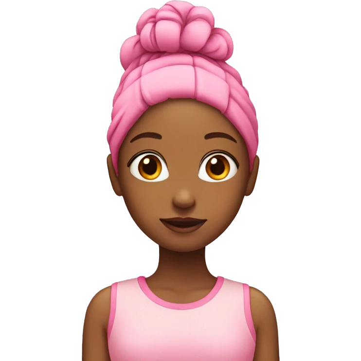 A girl with a 🎀 on her head  emoji
