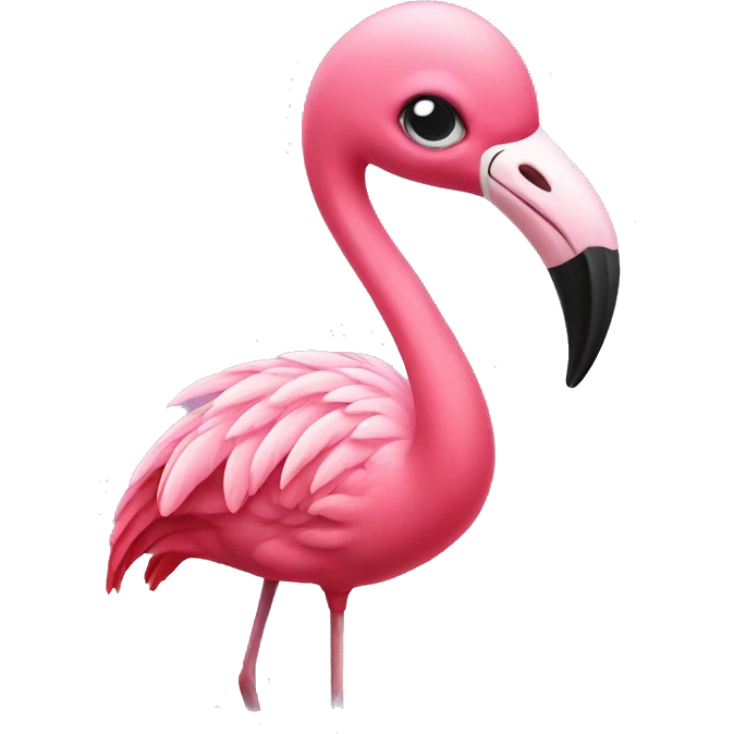 flamingo with dress emoji