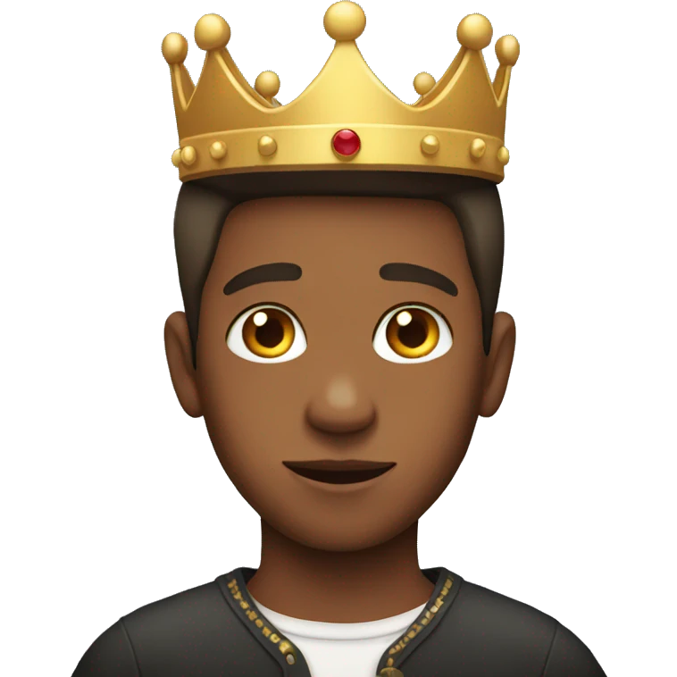 Boy with crown emoji