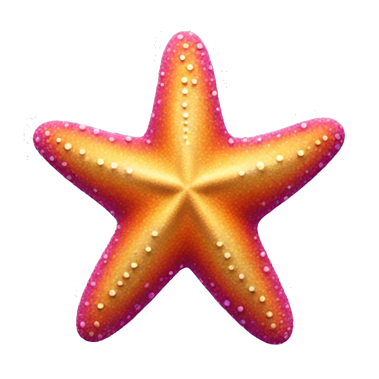 Colourful starfish emoji