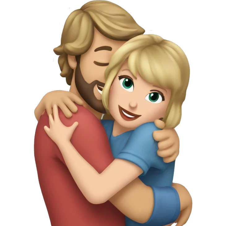 Taylor Swift hugging Chappel roan emoji