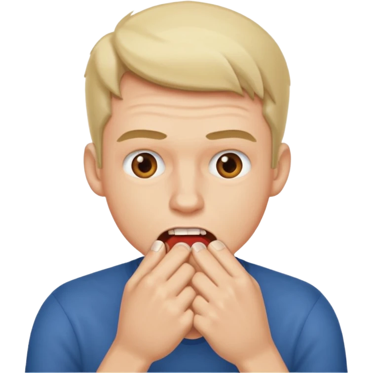 biting nail guy emoji