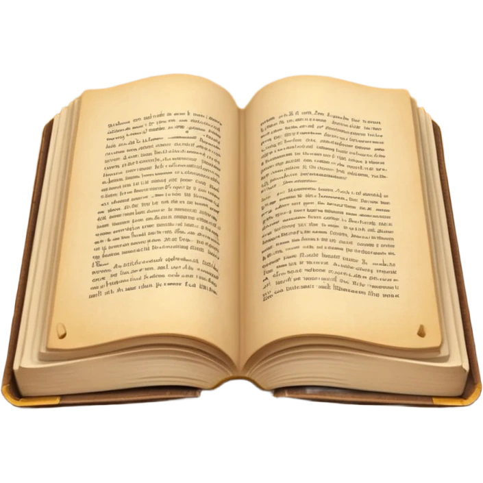 open book 2D illustration style emoji