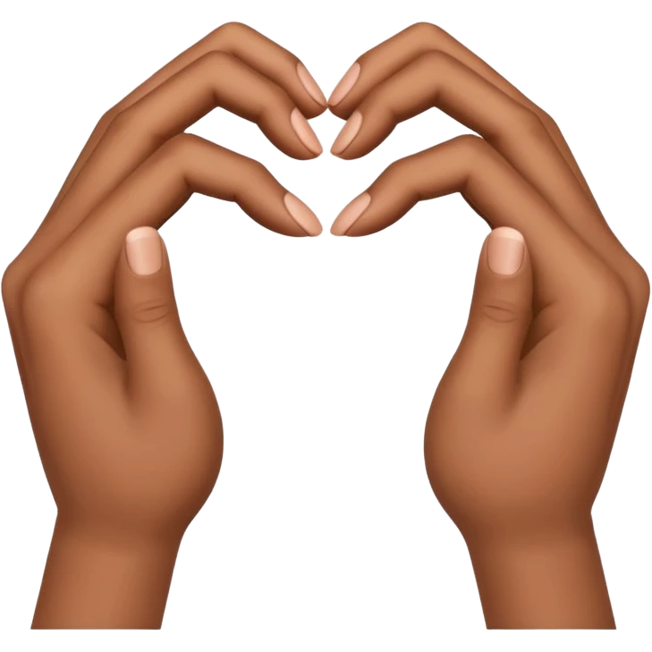 separated love hand sign (this 🫶🏻 but divided into two) emoji