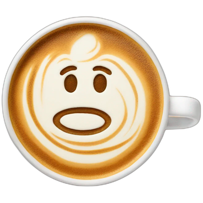 latte art emoji