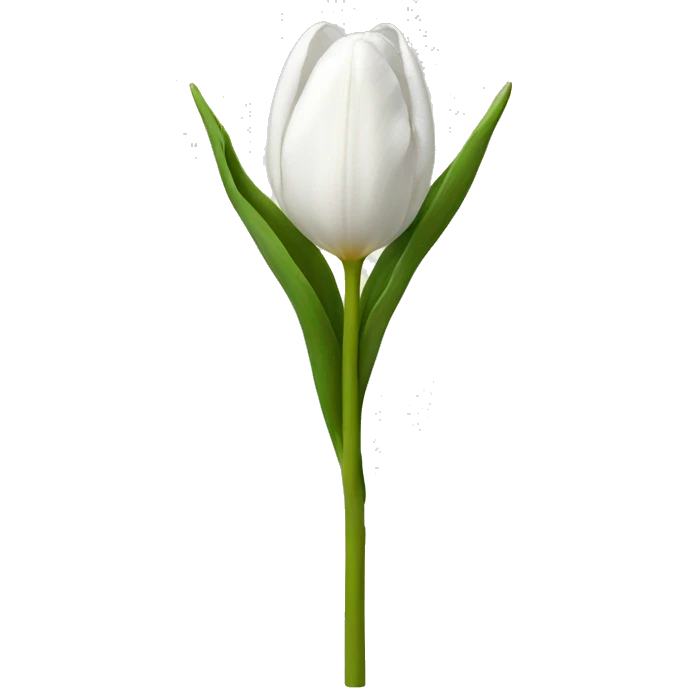 White tulip emoji