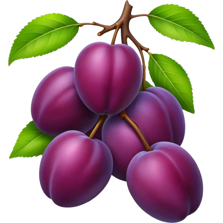 Plums emoji