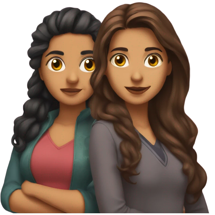 Sonia and veena and Kavita  emoji