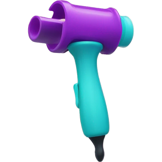 a  single plastic colorful Curler emoji