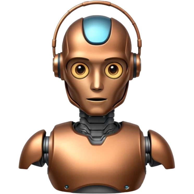 A fit male robot emoji