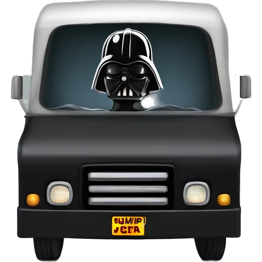 1970 Darth Vader Grumman mail truck emoji