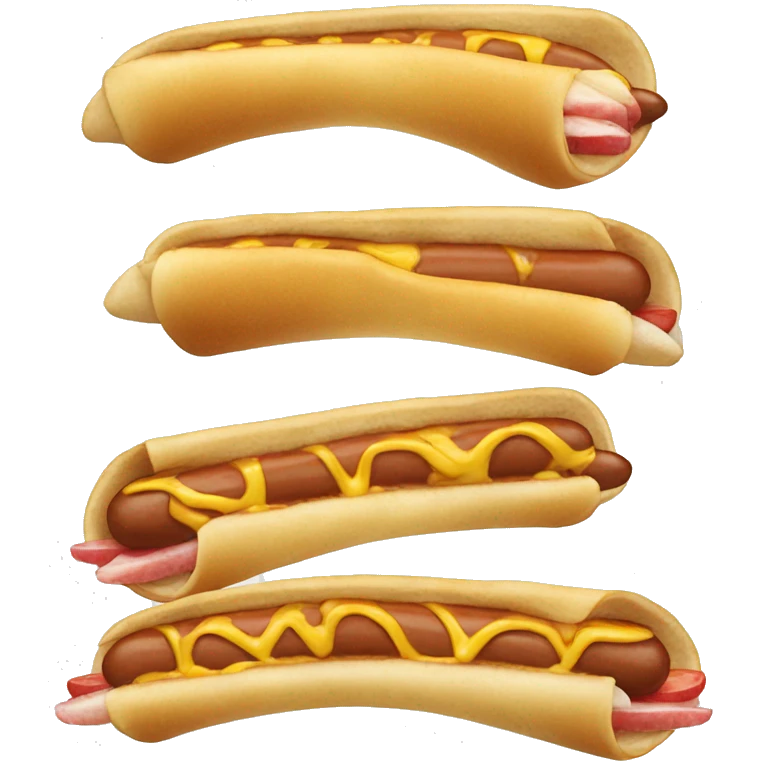 Hotdog crepe emoji