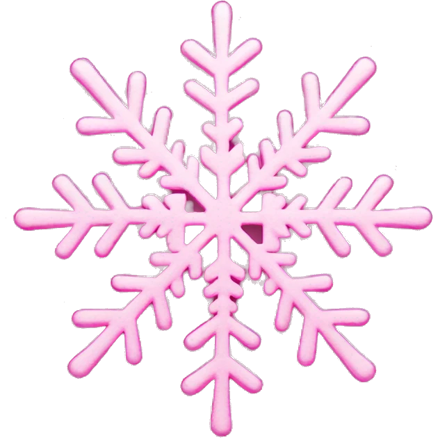 pink snowflake  emoji
