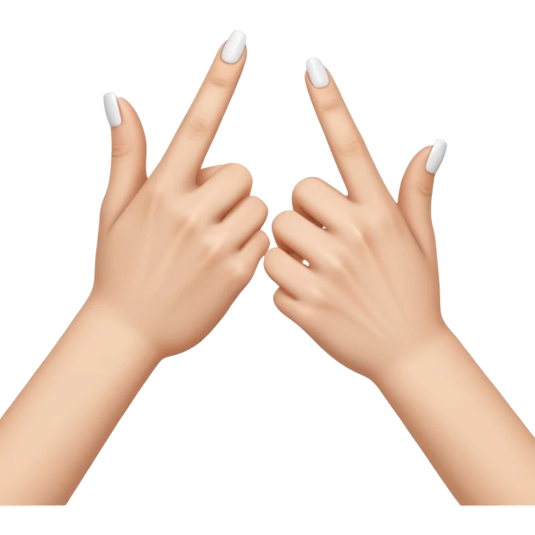 two white hands in a secret handshake emoji