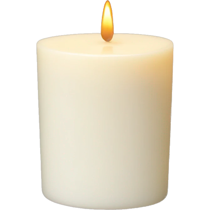 White barn vanilla candle  emoji