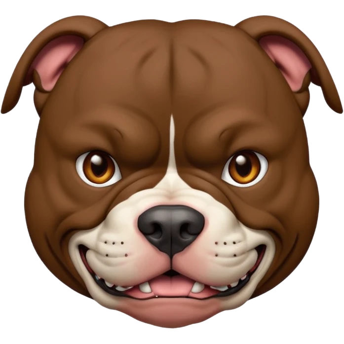 Pitbull mean emoji