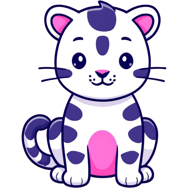 leopardo rosa emoji