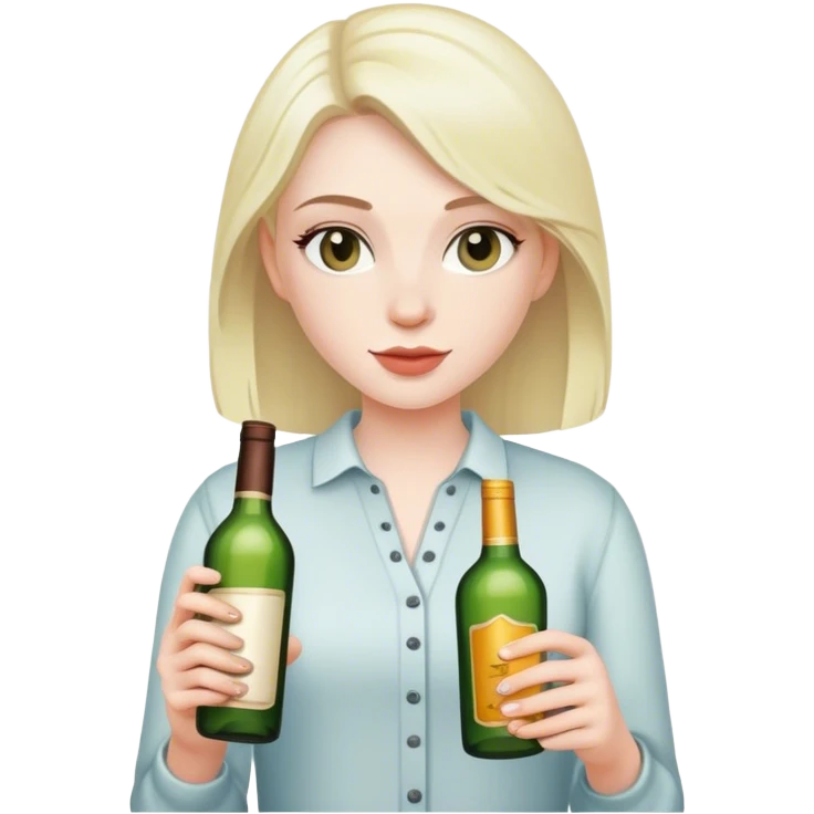 Ashlyn as an alcoholic  emoji