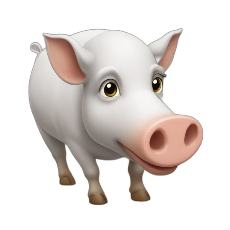 Un arabe sur un cochon emoji