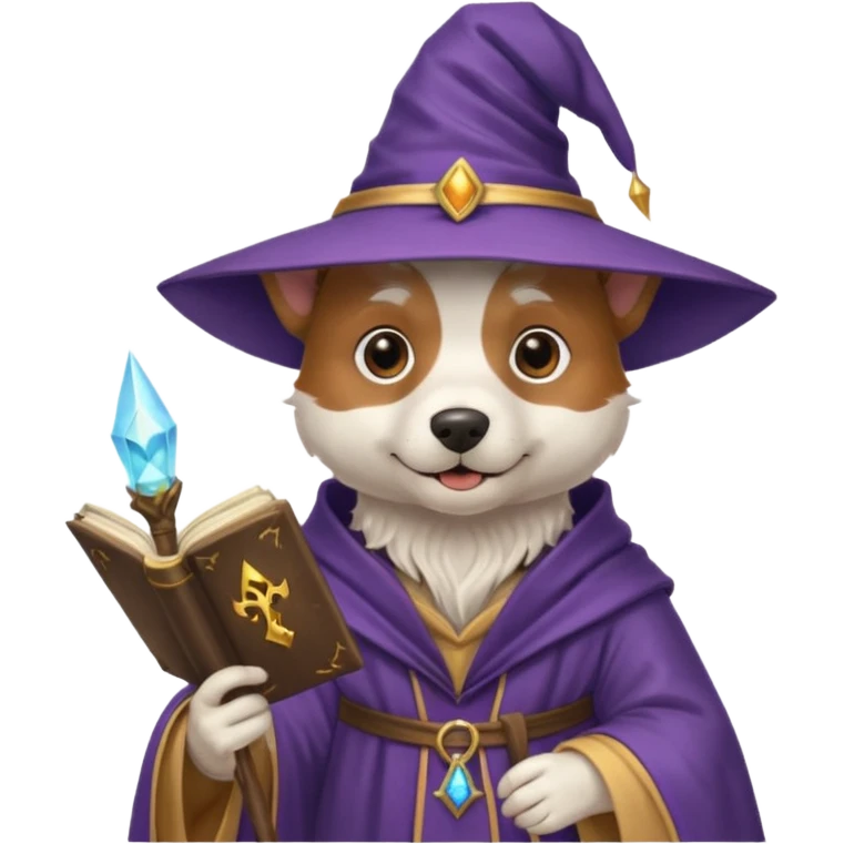 Dog wizard emoji