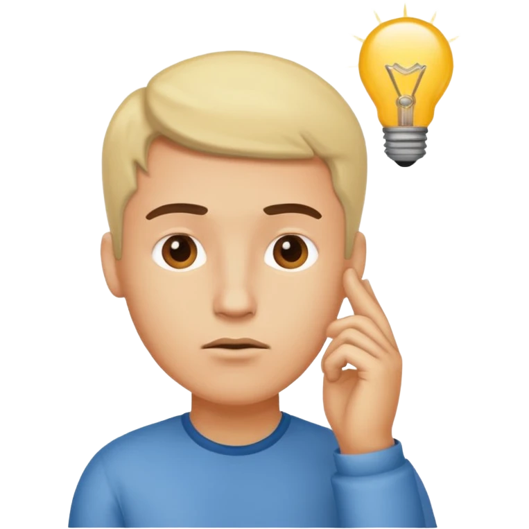 ligth man had an idea emoji