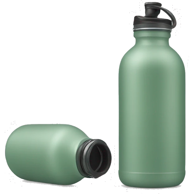 Sage green water bottle emoji