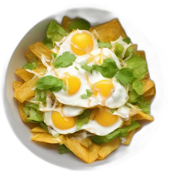 Plato de Chilaquiles verdes emoji