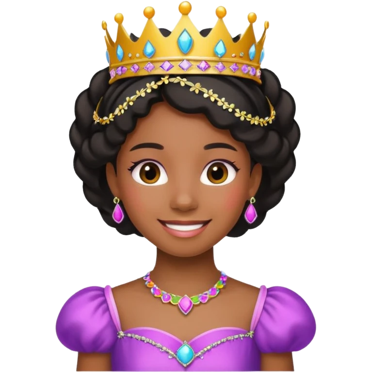 Young black princess emoji
