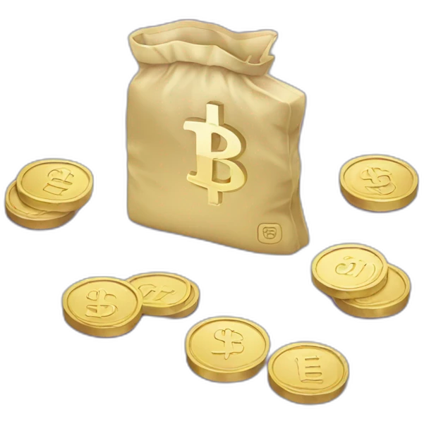 Light purple money sign % emoji