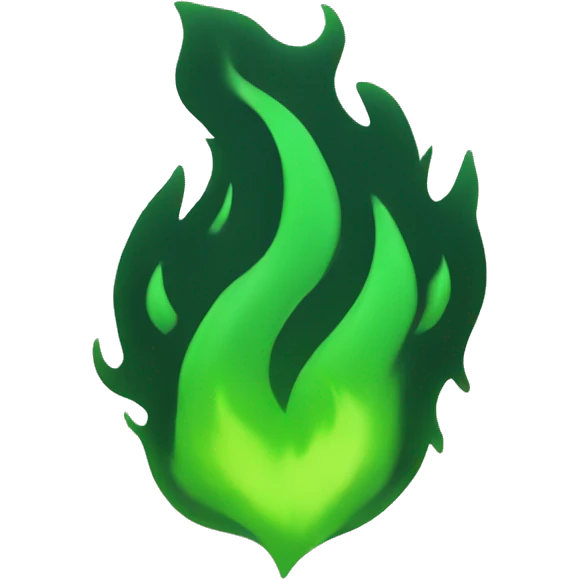 green fire emoji