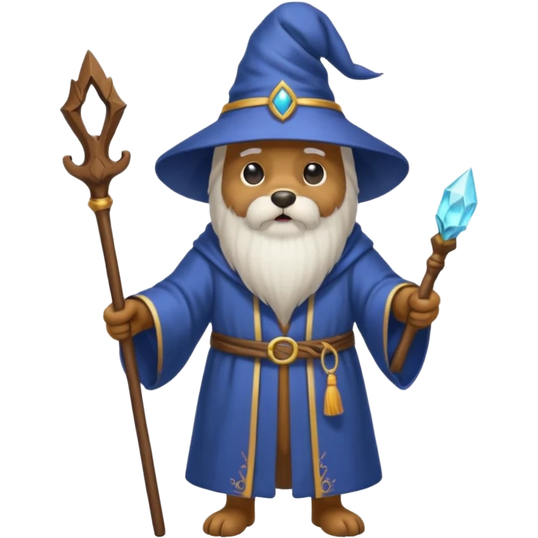 Dog wizard emoji