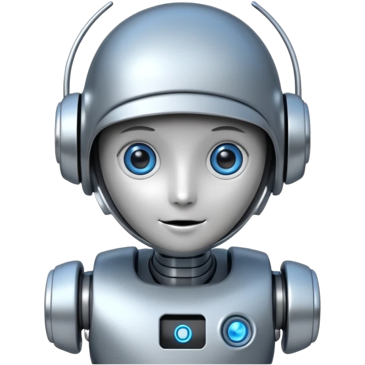 Cute Robot assistant emoji
