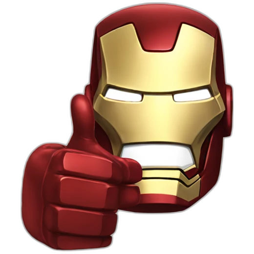 Ironman thumbs up emoji