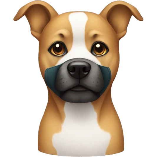 Dog wearing mask  emoji