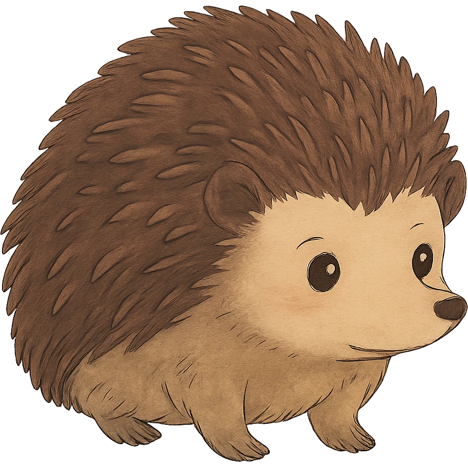 ghibli style hedgehog emoji
